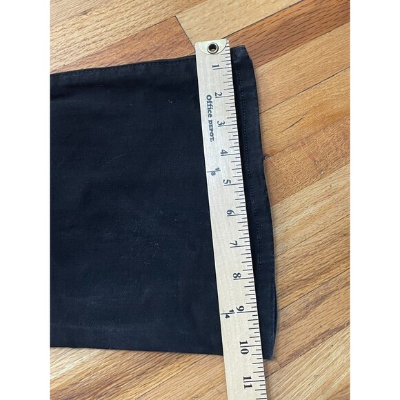 Hollister Women's Jeans Flared Denim Front Slit Hem High-Rise Cotton 26x29 Black - Picture 5 of 9